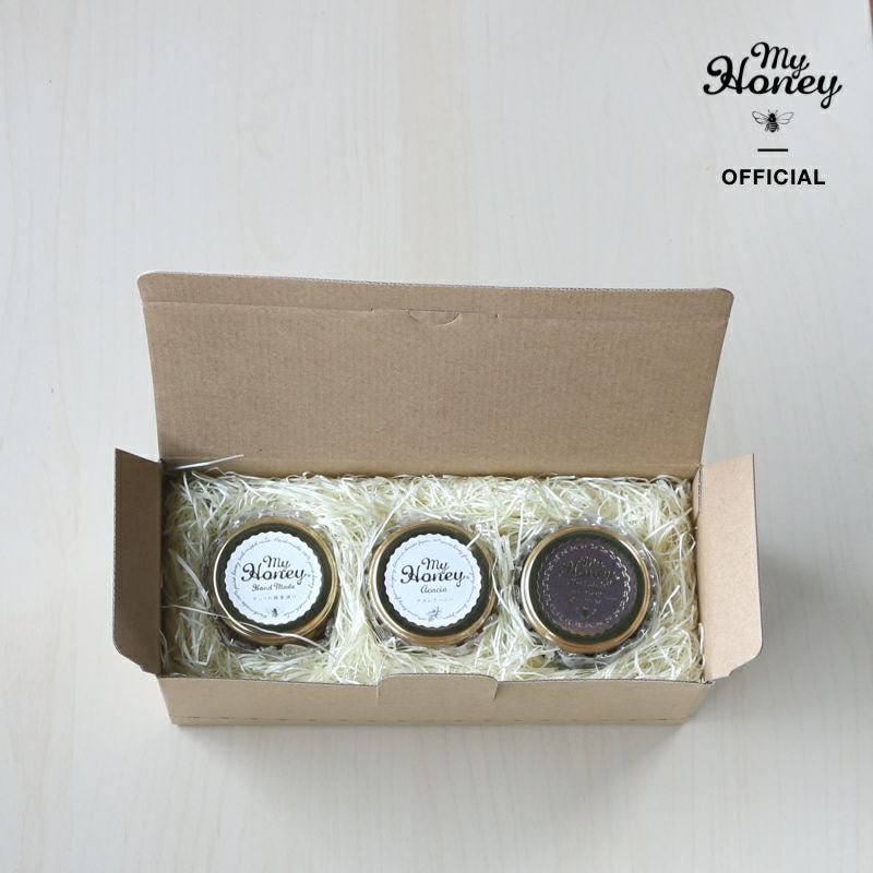 MYHONEY 人気TOP3セット (Mサイズx3種) / ナチュラルクラフトボックス