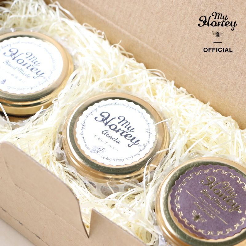 MYHONEY 人気TOP3セット (Mサイズx3種) / ナチュラルクラフトボックス