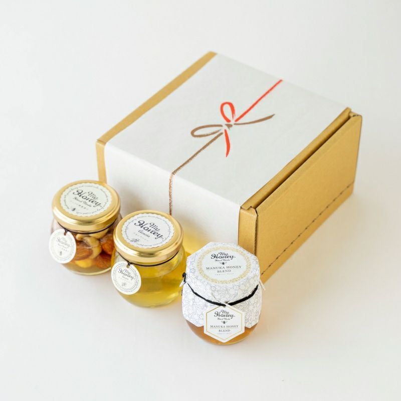 MYHONEY マヌカブレンド・ナッツの蜂蜜漬け・アカシアハニー各M