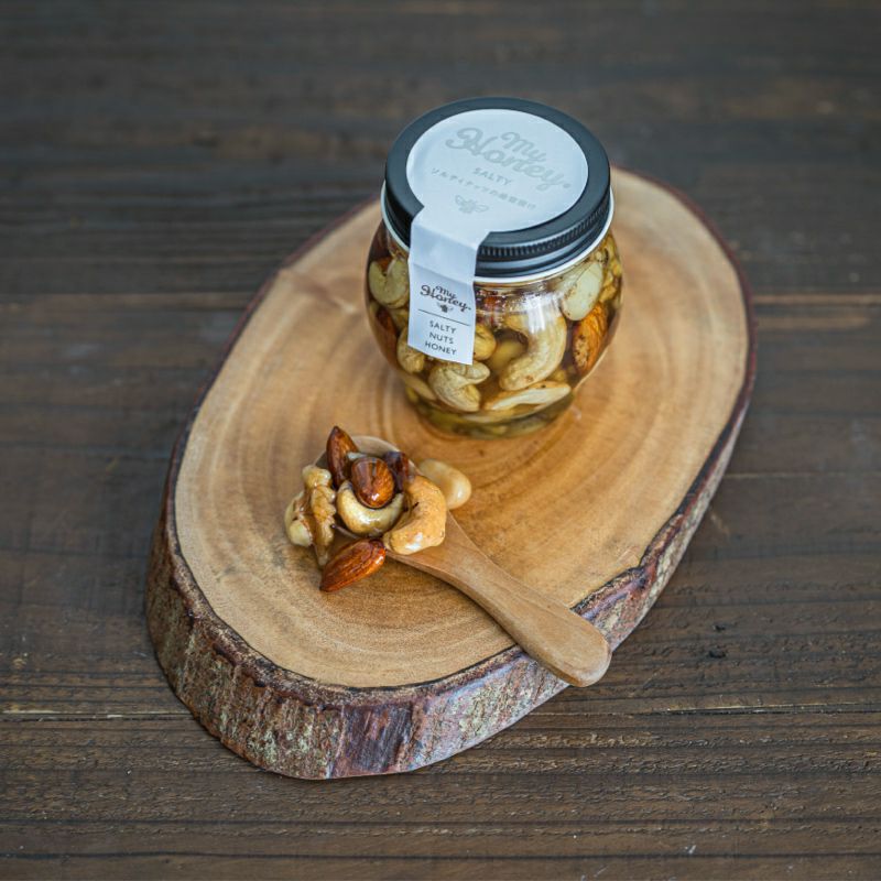 ソルティーナッツの蜂蜜漬けL(200g)/ 箱なし簡易包装・手提げ袋無し